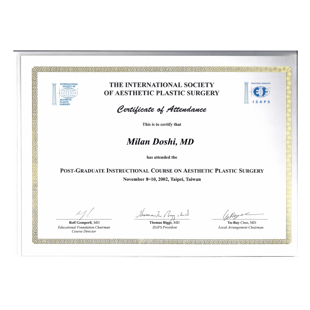 Awards and Recognition : Dr. Milan Doshi